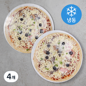 불고기 콤비 반반피자 (냉동), 360g, 1개입, 4개