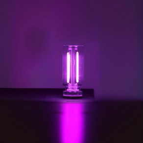오토크루 차량 LED 유리관 로멘틱 USB 무드등 AC-L10, 퍼플, 1개