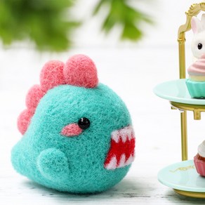 아트조이 DIY 양모펠트 키트, 1세트, 파란몬스터