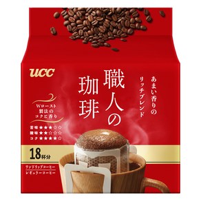 UCC 쇼쿠닝 드립 리치 블랜드, 1개, 7g, 18개입