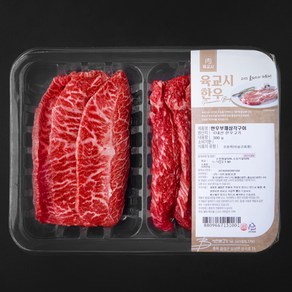 육교시 한우 1등급 부채살 + 삼각살 세트 구이용 300g (냉장), 1세트