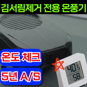 carina 김서림제거전용 차량용 온풍기 히터 자동차히터 12v 24v 차량 히터 온풍기, 12v 블랙, 1개