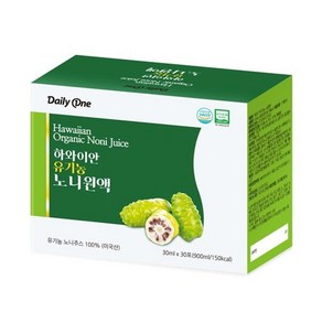 데일리원 하와이안 유기농 노니 원액 착즙 주스 30ml X 30포 1통, 30개