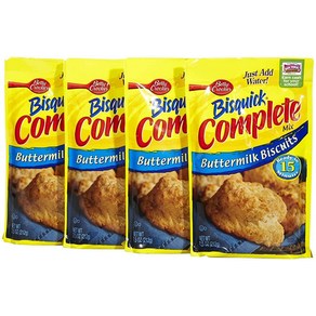 비스퀵 Bisquick Complete Mix - 버터밀크 212.6g 7.5온스 4팩, 4개, 212g