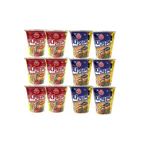 오뚜기 진라면 소컵 매운맛6입+순한맛6입 총12개입 작은컵 컵라면 사발면