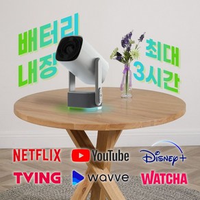 OSLAB 휴대용 미니 스마트 빔프로젝터 가성비 캠핑용 2K 4K 지원