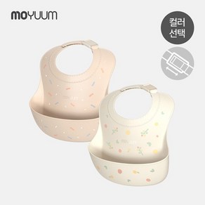 간편탈착 원터치버클 실리콘 자기주도 이유식 턱받이 스윗패턴 에디션 - 디자인, 1개, 1개