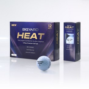넥센 빅야드 히트 HEAT 골프공, 1세트, 12개입, 화이트