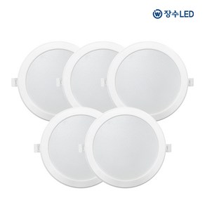 장수 LED 다운라이트 6인치 20W 주광색 전구색, 5개