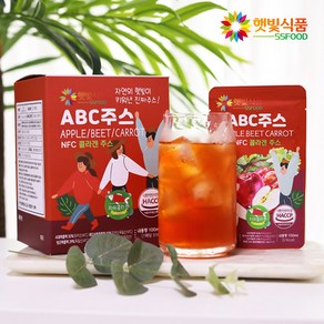 햇빛식품 NFC 착즙 갈아만든 ABC주스 원액 100ml ABC주스추천 클렌즈주스, 28개