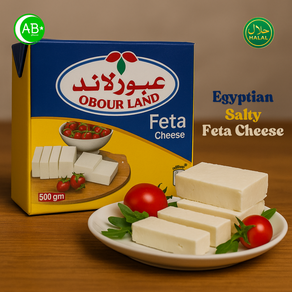 Obour Land Feta Cheese Salty Egyptian White Cheese 오부르 랜드 페타 치즈 짭짤한 이집트 화이트 치즈, 2개, 500g