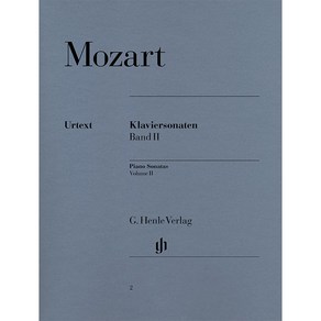 Mozart - Piano Sonatas Volume 2 모차르트 - 피아노 소나타 2권 Henle 헨레