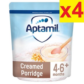 125g 4개 압타밀 크림드 포리지 시리얼 4-6개월 이유식 Aptamil Creamed Porridge Cereals