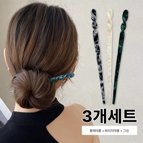 미다미 [3P세트] 드리미 셀룰로오스 롱스틱 비녀