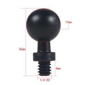 알루미늄 합금 볼 헤드 어댑터 M6 M10 나사 마운트 홀더 Insta360 X3 스탠드용 오토바이 전화 브래킷 17, 12 17mm to 1 4 Screw B, 12.17mm to 1 4 Screw B