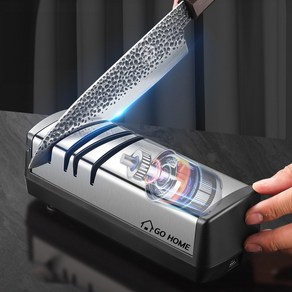 GOHOME 전동 자동 무선 USB 숫돌 칼갈이 기계, 1개