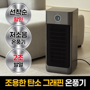 도노 저소음 가정용 온풍기 사무실 업소용 전기 PTC 히터 난방기
