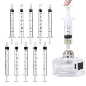 디어템 향수 공병 소분 주사기, 10개, 3ml