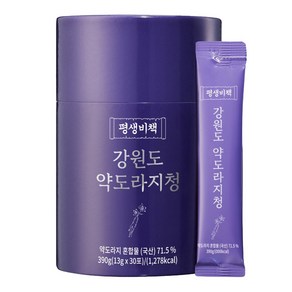 평생비책 강원도 약도라지청 100% 약도라지 무설탕, 1세트, 30개입, 13g