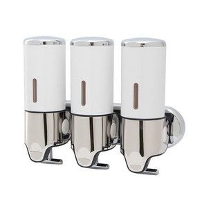 아트박스/위드마켓 홈스토리 물비누 디스펜서 3구(450ml/화이트), 1개