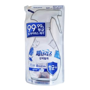 페브리즈 항균플러스 섬유탈취제 깨끗한향 리필