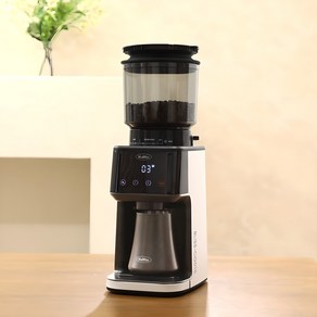 와블리스 전동 커피 그라인더 원두분쇄기 87단계 CG018Ver3.0, 블랙+화이트 콤비, 1개, 350ml