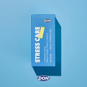 DOH 스트레스케어 스마트 10대를 위한 테아닌 영양제 (테아닌 비타민B컴플렉스 비타민D 비타민C), 1개, 60정