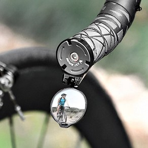 자전거 후사경 사이드미러 핸들바 백미러 로드 MTB 후방거울, 핸들바 후사경, 1개