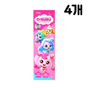캐치티니핑 O!RURU 티니핑 키즈 치약 80g 천연딸기향 저불소 충치예방