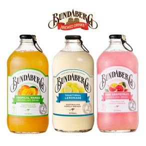 분다버그 3종믹스 핑크자몽4병+망고4병+레몬에이드4병, 12개, 375ml