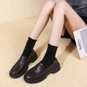 디아쿠아 티파 부드럽고 발편한 4.5cm 청키 키높이 로퍼