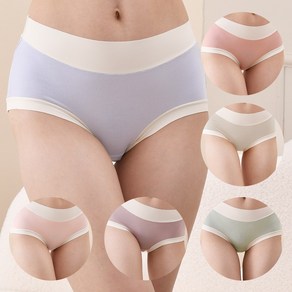 케렌시아앳홈 여성팬티 모달투톤 6종 요일별 언더웨어 50수 여자속옷 세트