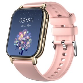 통화가능 웨어러블 블루투스 스마트 워치 P5S 1.85인치, GPS + 블루투스, 4.7cm, 골드