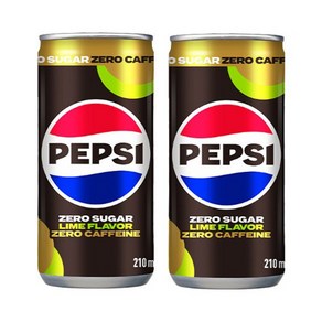 롯데칠성 펩시제로 라임향 제로카페인 210ml 60캔