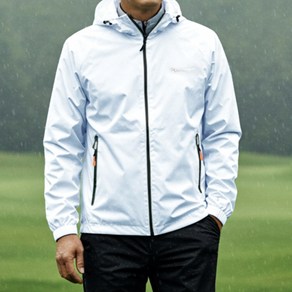 곽씨네슈퍼 남자 골프 비옷 세트 우비 우의 상하의, 화이트/블랙, 1개