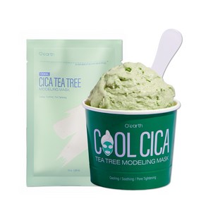 오어스 쿨 시카 티트리 모공탄력 모델링팩 30g (모공케어 진정 보습넉넉한 용량 긴스파츌러 풀패키지)