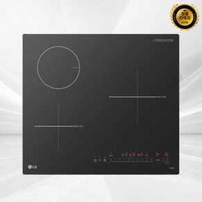 LG전자 디오스 하이브리드 인덕션 2구 + 라디언트 1구 방문설치, 빌트인, BEY3SRBL