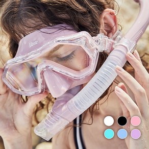 리베아르 오버뷰 스노클링 마스크 세트 프리다이빙 장비 7color