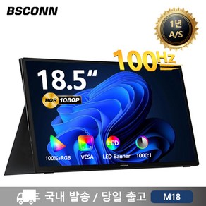 BSCONN 베쓰콘 18.5인치 FHD HDR 초슬림 IPS 휴대용 DEX 포터블 모니터