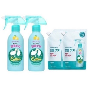 온더바디 발을씻자 풋샴푸 무좀비누 발냄새제거제 2입, 본품 385ml 2개+ 레몬향 리필 500ml 2개, 2개, 1개입