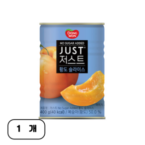 동원 황도 슬라이스 복숭아 통조림, 400g, 1개