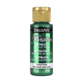 공예몰 데코아트 아메리카나 대즐링 메탈릭 아크릴 물감 2oz, 9 Crystal Green