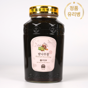 정직양봉 순수 꽃꿀 헛개 밤꿀 100 % 유리병, 2kg, 1개