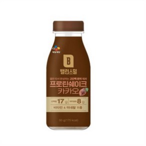 CJ제일제당 밸런스밀 프로틴 쉐이크 카카오, 50g, 16개