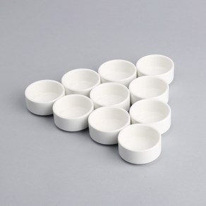 미니 원형종지 30ml 소스기 종지볼 업소용그릇, 10개