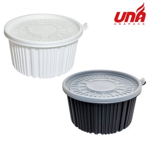 고밀폐 화이트 220파이 대 100개 세트 감자탕용기, 1세트, 100개입