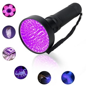 자외선 UV 대형 손전등 100 LED, 1개