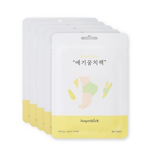 오겐블릭 발뒤꿈치 전용팩 "애기꿈치팩" 1+1+1+1+1 / 발 뒤꿈치 전용 풋팩/ 발팩/ 바세린 팩, 5개, 6g