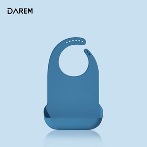 다름 클린케어 휴대용 실리콘 턱받이 중형 어른, 그레이, 1개