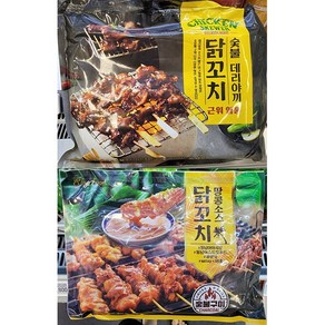 숯불구이 닭꼬치 600g (데리야끼 근위&염통 땅콩소스 닭꼬치 중 택1) 태국, 1. 데리야끼 근위&염통 꼬치, 1개